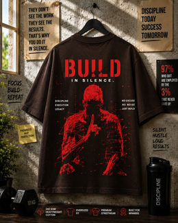 Silence Builds Legends | 240 GSM Oversized Tee