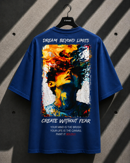 ⁠Dream Beyond limits | 240 GSM Oversized Tee