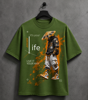 It's Your Life – Cyber Samurai Oversized Tee