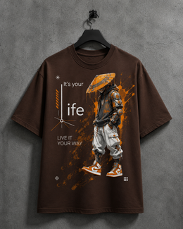 It's Your Life – Cyber Samurai Oversized Tee
