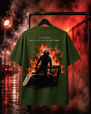 Rise From Ashes | 240 GSM Oversized Tee