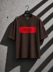Pressure Is a Privilege Oversized T-Shirt