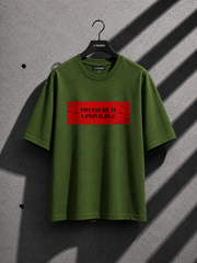 Pressure Is a Privilege Oversized T-Shirt