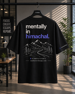 Mentally in Himachal Oversized Tee