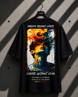 ⁠Dream Beyond limits | 240 GSM Oversized Tee