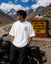 Go Where You Feel Most Alive – Ladakh Oversized T-Shirt