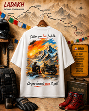 ⁠Ladakh Is Calling | 240 GSM Oversized Tee