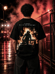 Rise From Ashes | 240 GSM Oversized Tee