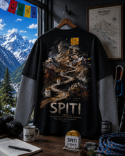 Pack For Spiti | 240 GSM Oversized Tee | Full Sleeves