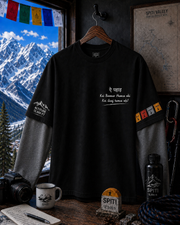 Pack For Spiti | 240 GSM Oversized Tee | Full Sleeves