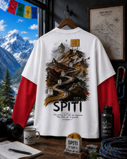 Pack For Spiti | 240 GSM Oversized Tee | Full Sleeves
