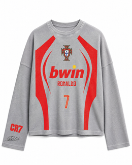 Ronaldo CR7 No. 7 Full Sleeve Waffle Tee – Portugal Fan Edition | 21 Shades